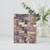 Basket Weave Postkarte (Stehend Vorderseite)
