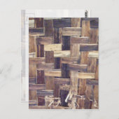 Basket Weave Postkarte (Vorne/Hinten)