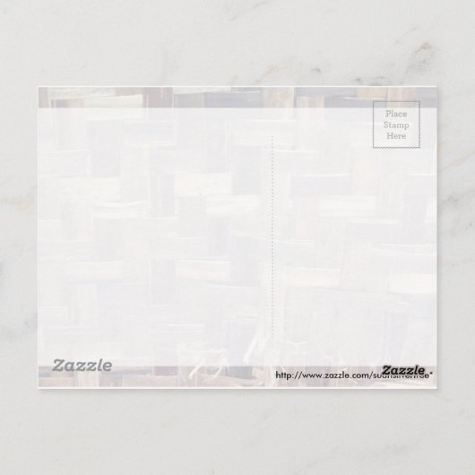 Basket Weave Postkarte (Rückseite)