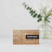 Basket Weave | Rope Visitenkarte (Stehend Vorderseite)
