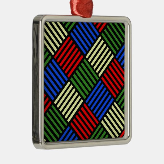 Basket Weave Silbernes Ornament (Rechts)