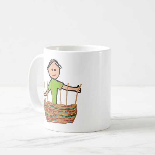 Basket Weaving Kaffeetasse (Vorderseite Links)