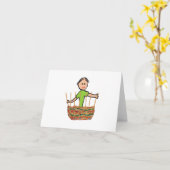 Basket Weaving Karte (Gelbe Blume)