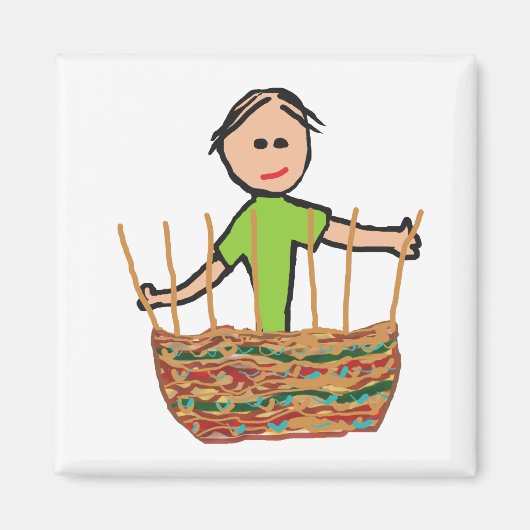 Basket Weaving Magnet (Vorne)