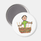 Basket Weaving Magnet (Vorderseite/Rückseite)