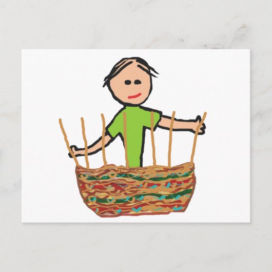 Basket Weaving Postkarte (Vorderseite)