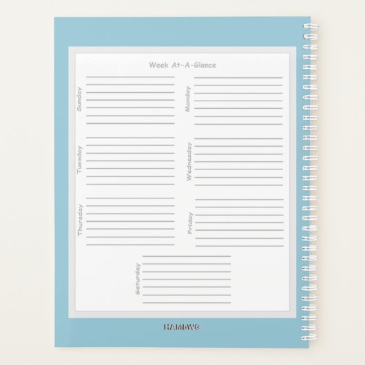 Basketaball - Schulplaner - HAMbyWG Planer (Rückseite)