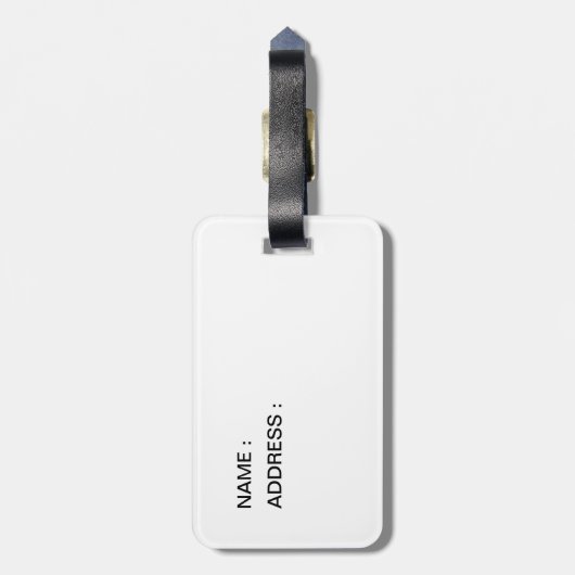 Basketbalathlet Gepäckanhänger (Rückseite vertikal)