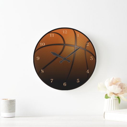 Basketbalathlet Große Wanduhr (Zuhause)