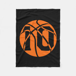 Basketball 10 Jahre Altes Geburtstagsteam Männer Fleecedecke