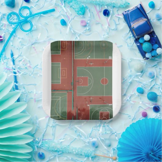 Basketball 110 pappteller (Party)