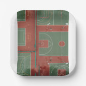 Basketball 110 pappteller (Vorderseite)