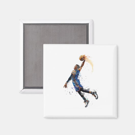 Basketball 11 magnet (Vorderseite/Rückseite)