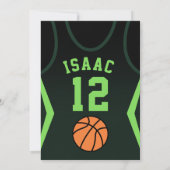 Basketball 12 Einladung zum Geburtstag (Rückseite)