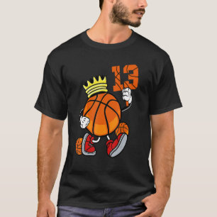 Basketball 13. Geburtstag für Mädchen Jungen Kinde T-Shirt