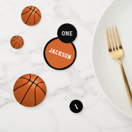 Basketball 1. Geburtstag Einzigartiges Dekor Konfetti