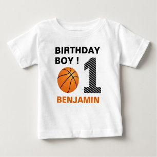 Basketball 1. Geburtstag Party Baby T-shirt