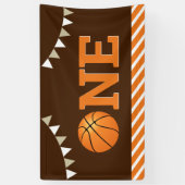 Basketball 1. Geburtstag Party Banner (Vertikal)