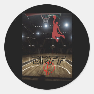 Basketball 23 runder aufkleber