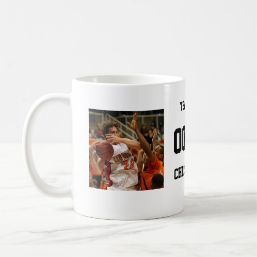 Basketball 2 FotoCollage Kaffeetasse (Links)