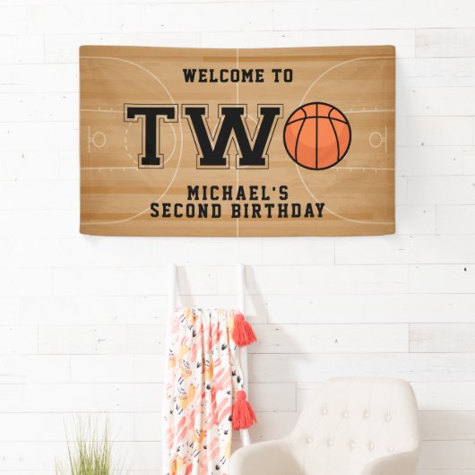 Basketball 2. Geburtstag Banner (Insitu)