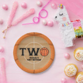 Basketball 2. Geburtstag Pappteller (Party)