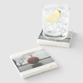 Basketball 2 steinuntersetzer (Seitenansicht)