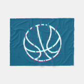 Basketball 3 fleecedecke (Vorderseite (Horizontal))