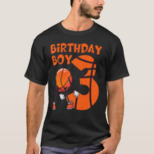 Basketball 3. Geburtstag Boy Basketball Spieler 3  T-Shirt