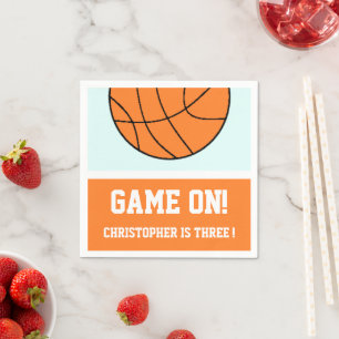 Basketball 3 Geburtstag Serviette