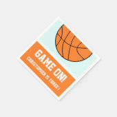 Basketball 3 Geburtstag Serviette (Ecke)