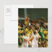 Basketball 3 postkarte (Vorne/Hinten)