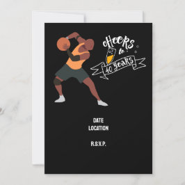 Basketball - 40. Geburtstag Save the Date Einladun Einladung