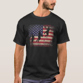 Basketball 4. Juli Weihnachtsgeschenk American Fla T-Shirt (Vorderseite)