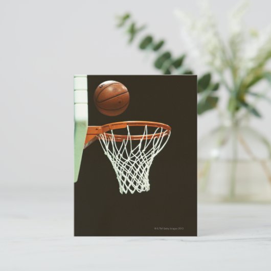 Basketball 5 postkarte (Stehend Vorderseite)