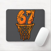 Basketball 67 Meme Funny Six Seven Gen Alpha Drip Mousepad (Mit Mouse)