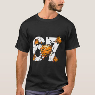 Basketball 67 Sechs Sieben 6 7 Kinder Lustig Gen A T-Shirt