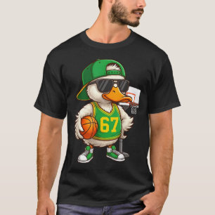 Basketball 67 Sechs Sieben Lustiges Basketball-Mem T-Shirt