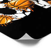 Basketball 67 Six Seven 6 7 Kids Funny Gen Alpha M Poster (Ecke)