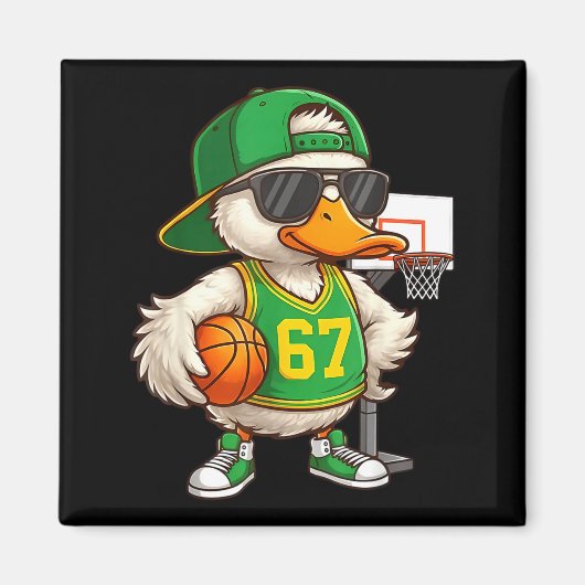 Basketball 67 Six Seven Funny Basketball Meme Drip Magnet (Vorne)
