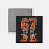 Basketball 67 Six Seven Funny Gen Alpha Meme Drip  Magnet (Vorderseite/Rückseite)