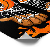 Basketball 67 Six Seven Funny Gen Alpha Meme Drip  Poster (Ecke)