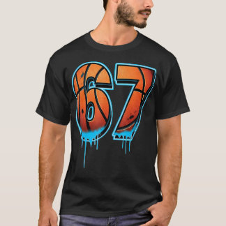 Basketball 67 Six Seven Lustig 6 7 Gen Alpha Meme T-Shirt