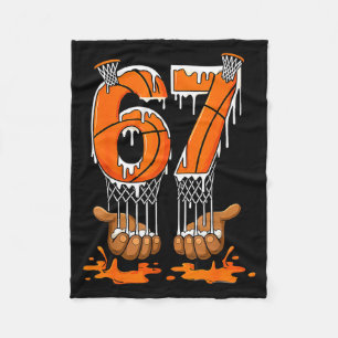 Basketball 67 Six Seven Lustiges Gen-Alpha-Meme-Dr Fleecedecke