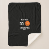 Basketball 7 Foto Collage Fleece Decke Sherpadecke (Vorderseite)