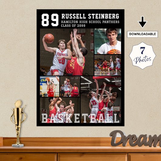 Basketball 7 Foto-Collage Poster