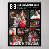 Basketball 7 Photo Collage Poster (Vorne)