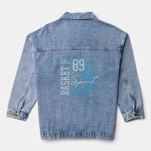 Basketball 89 Sport Jeansjacke (Rückseite)