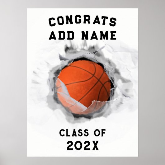 Basketball Abschluss 2023 Poster (Vorne)
