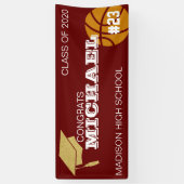 Basketball-Abschluss-Banner Banner (Vertikal)